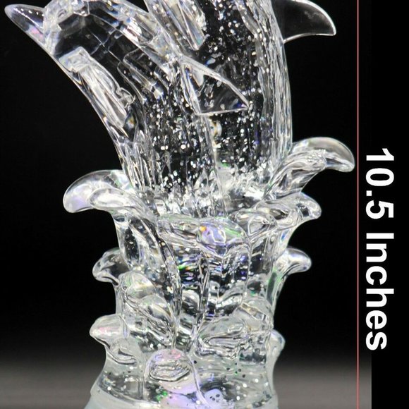 Pair of Dolphin, LED Lighted Sparkling Multi-Color Changing Home Decorative Gift - Picture 7 of 7